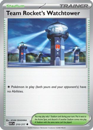Team Rocket's Watchtower (210) Reverse Holofoil [ME Ascended Heroes] Pokemon Single Pokémon