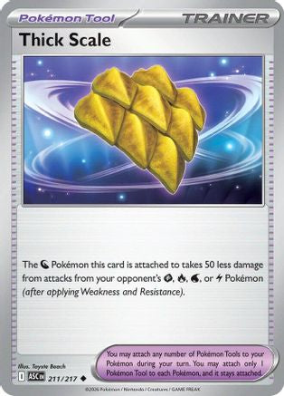 Thick Scale (211) Reverse Holofoil [ME Ascended Heroes] Pokemon Single Pokémon