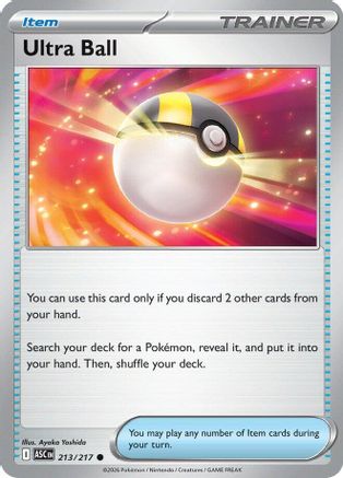 Ultra Ball - 213/217 [ME Ascended Heroes] Pokemon Single Pokémon
