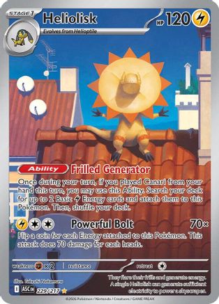 Heliolisk - 229/217 Holofoil [ME Ascended Heroes] Pokemon Single Pokémon