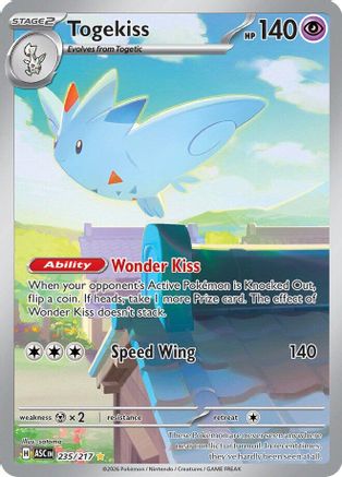 Togekiss - 235/217 Holofoil [ME Ascended Heroes] Pokemon Single Pokémon