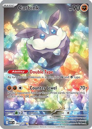 Carbink - 242/217 Holofoil [ME Ascended Heroes] Pokemon Single Pokémon