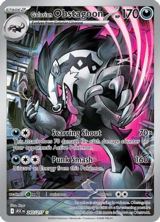 Galarian Obstagoon - 245/217 Holofoil [ME Ascended Heroes] Pokemon Single Pokémon