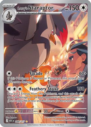 Larry's Staraptor - 249/217 Holofoil [ME Ascended Heroes] Pokemon Single Pokémon