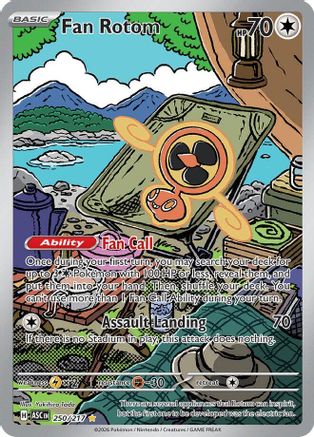 Fan Rotom - 250/217 Holofoil [ME Ascended Heroes] Pokemon Single Pokémon