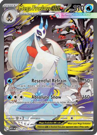 Mega Froslass ex - 275/217 Holofoil [ME Ascended Heroes] Pokemon Single Pokémon