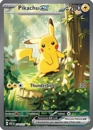 Pikachu ex - 276/217 Holofoil [ME Ascended Heroes] Pokemon Single Pokémon