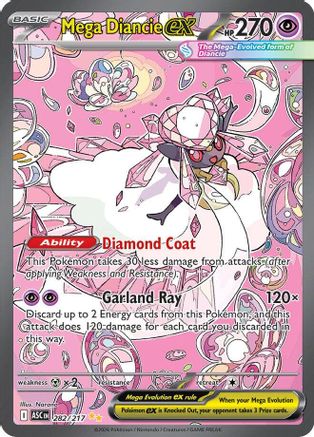 Mega Diancie ex - 282/217 Holofoil [ME Ascended Heroes] Pokemon Single Pokémon