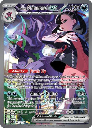 Marnie's Grimmsnarl ex (287) Holofoil [ME Ascended Heroes] Pokemon Single Pokémon