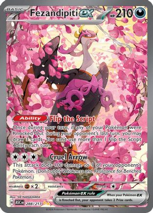Fezandipiti ex - 288/217 Holofoil [ME Ascended Heroes] Pokemon Single Pokémon
