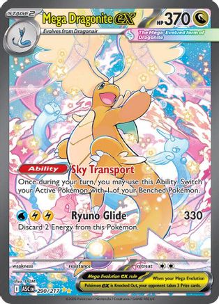 Mega Dragonite ex - 290/217 Holofoil [ME Ascended Heroes] Pokemon Single Pokémon