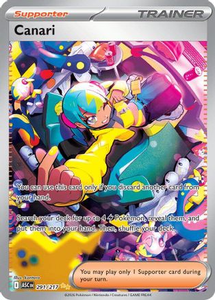 Canari - 291/217 Holofoil [ME Ascended Heroes] Pokemon Single Pokémon