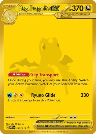 Mega Dragonite ex - 295/217 Holofoil [ME Ascended Heroes] Pokemon Single Pokémon