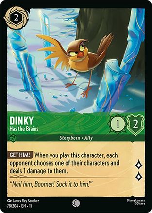 Dinky - Has the Brains (78/204) [Winterspell] Lorcana Single Disney