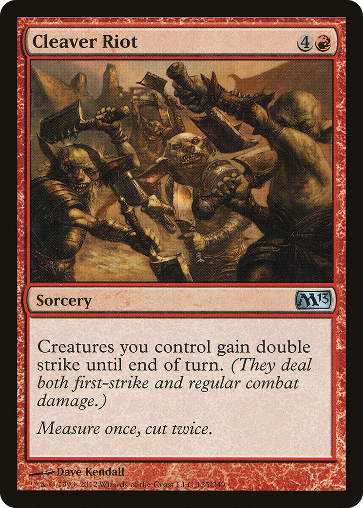 Cleaver Riot (M13-125) [Magic 2013] Foil MTG Single Wizards of the Coast