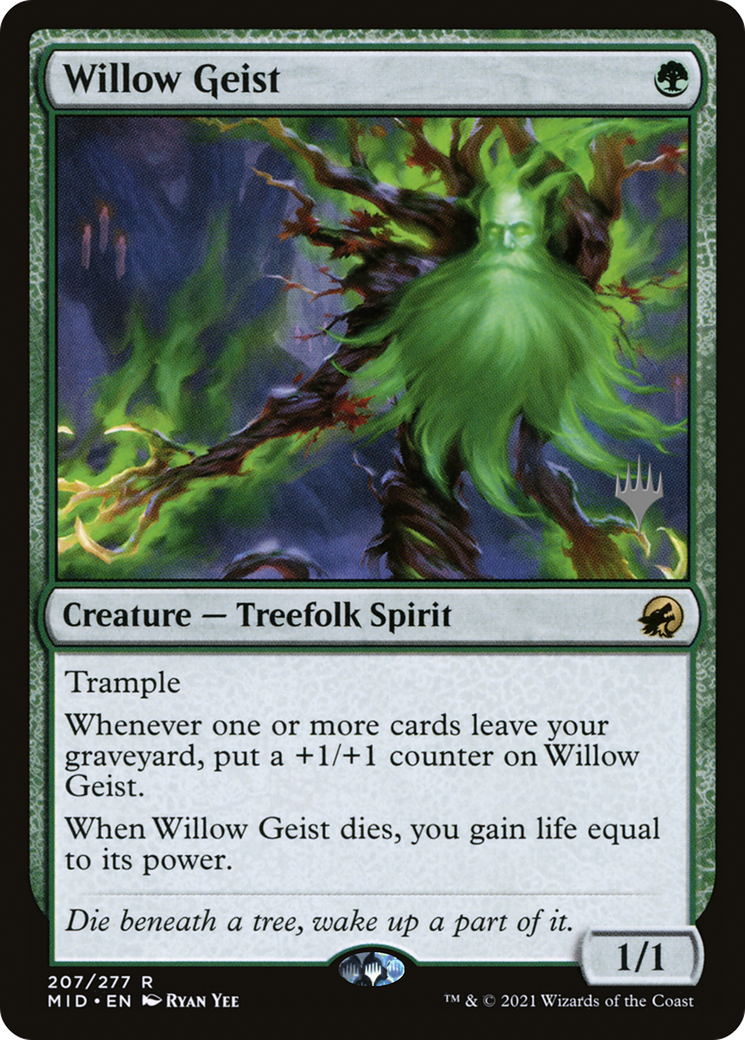 Willow Geist (PPMID-207) [Innistrad: Midnight Hunt Promos] MTG Single Wizards of the Coast