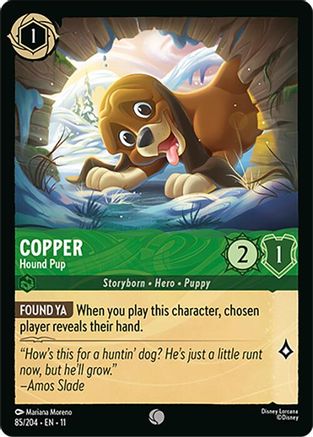Copper - Hound Pup (85/204) [Winterspell] Lorcana Single Disney
