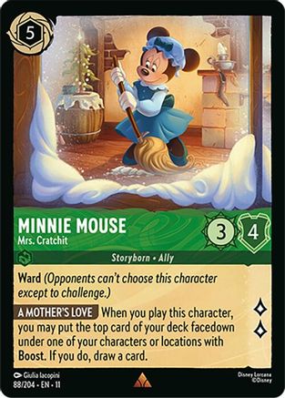 Minnie Mouse - Mrs. Cratchit (88/204) [Winterspell] Cold Foil Lorcana Single Disney