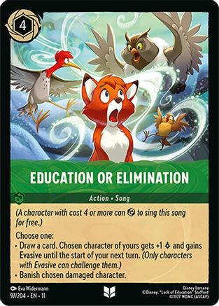 Education or Elimination (97/204) [Winterspell] Lorcana Single Disney
