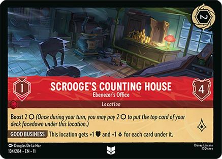 Scrooge's Counting House - Ebenezer's Office (134/204) [Winterspell] Cold Foil Lorcana Single Disney