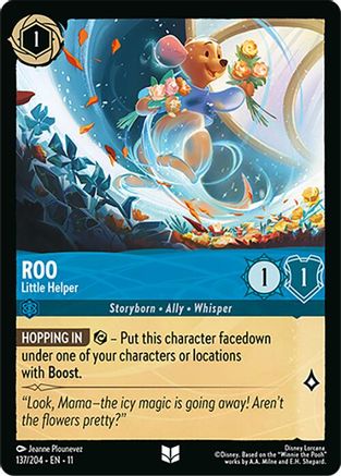 Roo - Little Helper (137/204) [Winterspell] Cold Foil Lorcana Single Disney