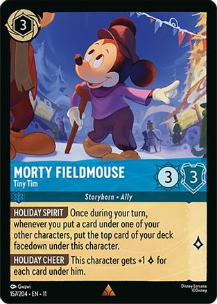 Morty Fieldmouse - Tiny Tim (157/204) [Winterspell] Lorcana Single Disney