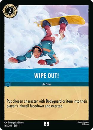 Wipe Out! (165/204) [Winterspell] Cold Foil Lorcana Single Disney