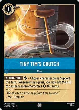 Tiny Tim's Crutch (167/204) [Winterspell] Cold Foil Lorcana Single Disney