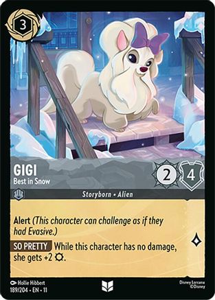 Gigi - Best in Snow (189/204) [Winterspell] Cold Foil Lorcana Single Disney