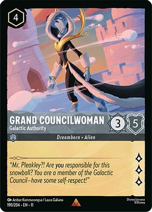 Grand Councilwoman - Galactic Authority (190/204) [Winterspell] Lorcana Single Disney
