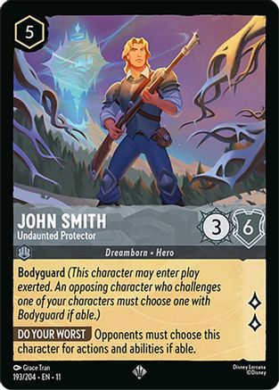 John Smith - Undaunted Protector (193/204) [Winterspell] Cold Foil Lorcana Single Disney