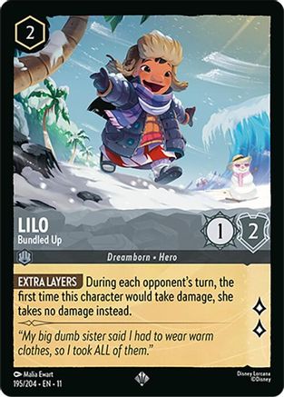 Lilo - Bundled Up (195/204) [Winterspell] Lorcana Single Disney