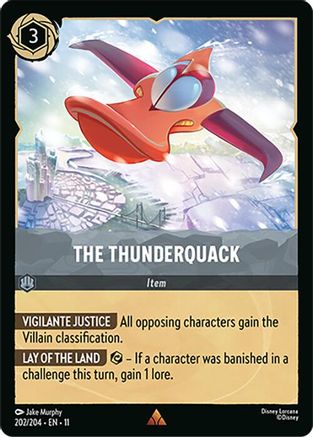 The Thunderquack (202/204) [Winterspell] Cold Foil Lorcana Single Disney