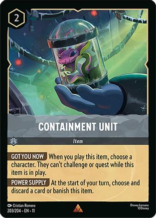 Containment Unit (203/204) [Winterspell] Lorcana Single Disney