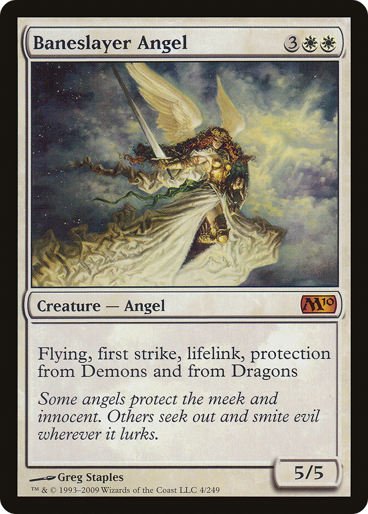 Baneslayer Angel (M10-004) [Magic 2010] Foil MTG Single Wizards of the Coast