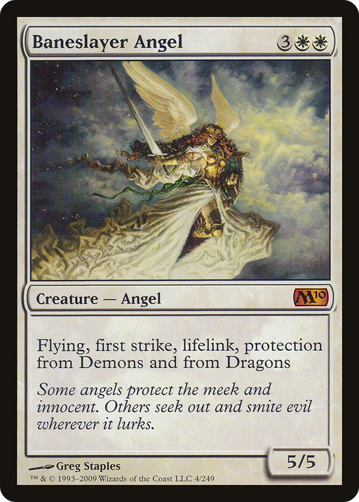 Baneslayer Angel (M10-004) [Magic 2010] Foil MTG Single Wizards of the Coast