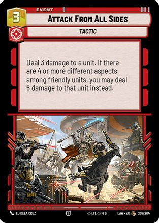 Attack From All Sides (207/264) [A Lawless Time] Star Wars: Unlimited Single Disney