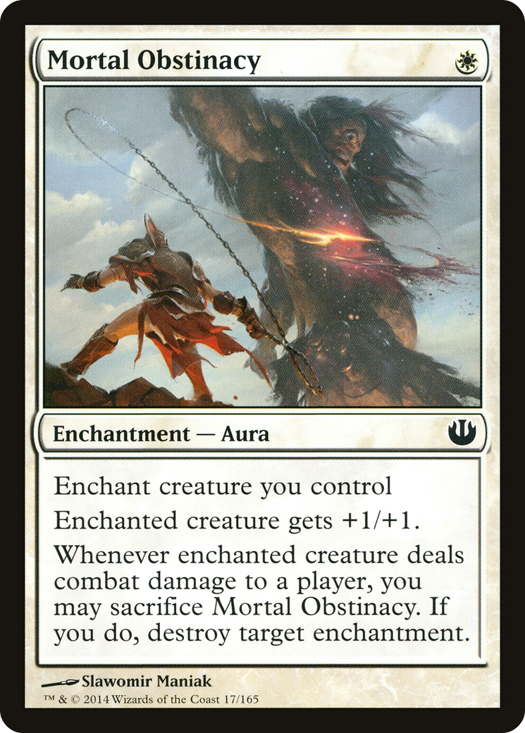 Mortal Obstinacy (JOU-017) [Journey into Nyx] MTG Single Wizards of the Coast