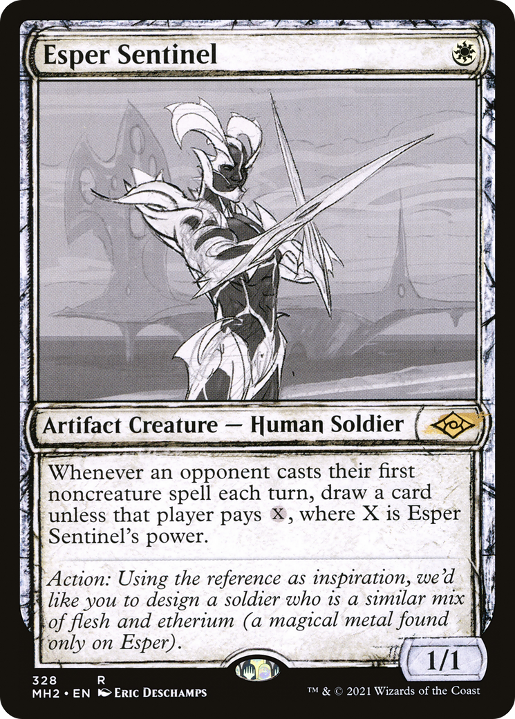 Esper Sentinel (MH2-328) [Modern Horizons 2] (Showcase) MTG Single Wizards of the Coast