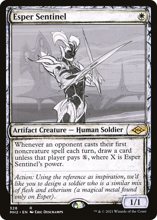 Esper Sentinel (MH2-328) [Modern Horizons 2] (Showcase) MTG Single Wizards of the Coast