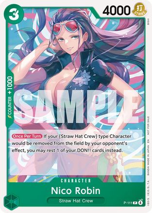 Nico Robin (Heroines Battle Pack) (P-111) [One Piece Promotion Cards] One Piece Single Bandai
