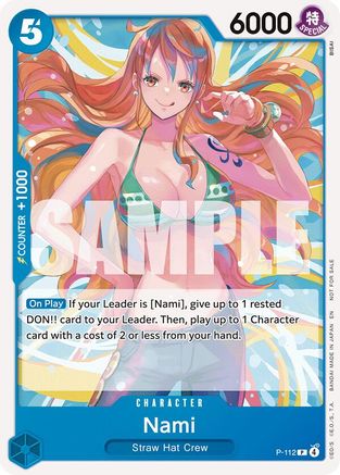 Nami (Heroines Battle Pack) (P-112) [One Piece Promotion Cards] One Piece Single Bandai