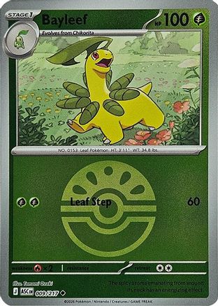 Bayleef (Friend Ball) (9) Reverse Holofoil [ME Ascended Heroes] Pokemon Single Pokémon