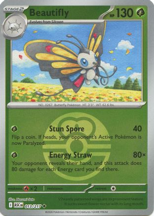 Beautifly - 013/217 (Love Ball) Reverse Holofoil [ME Ascended Heroes] Pokemon Single Pokémon