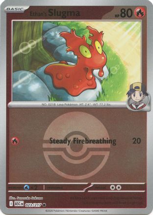 Ethan's Slugma (Poke Ball) (23) Reverse Holofoil [ME Ascended Heroes] Pokemon Single Pokémon