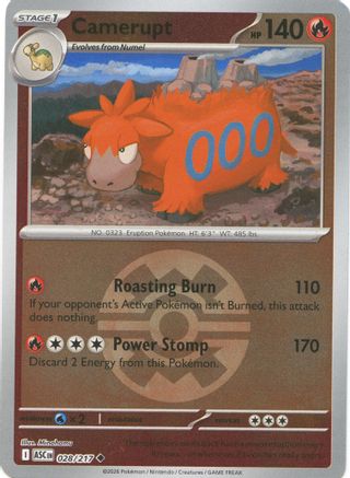 Camerupt (Quick Ball) (28) Reverse Holofoil [ME Ascended Heroes] Pokemon Single Pokémon