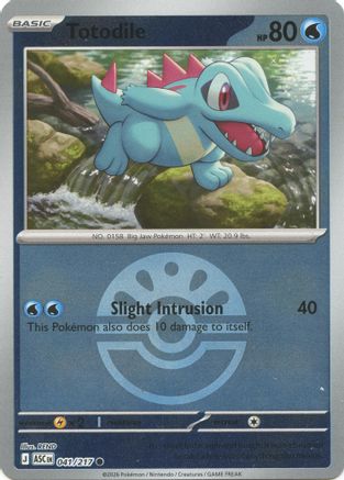Totodile (Friend Ball) (41) Reverse Holofoil [ME Ascended Heroes] Pokemon Single Pokémon