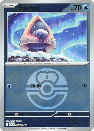 Snorunt - 046/217 (Love Ball) Reverse Holofoil [ME Ascended Heroes] Pokemon Single Pokémon