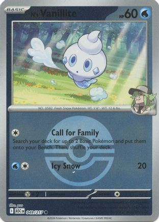 N's Vanillite (Poke Ball) (49) Reverse Holofoil [ME Ascended Heroes] Pokemon Single Pokémon