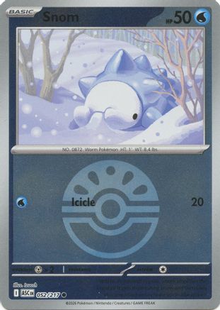 Snom (Friend Ball) (52) Reverse Holofoil [ME Ascended Heroes] Pokemon Single Pokémon